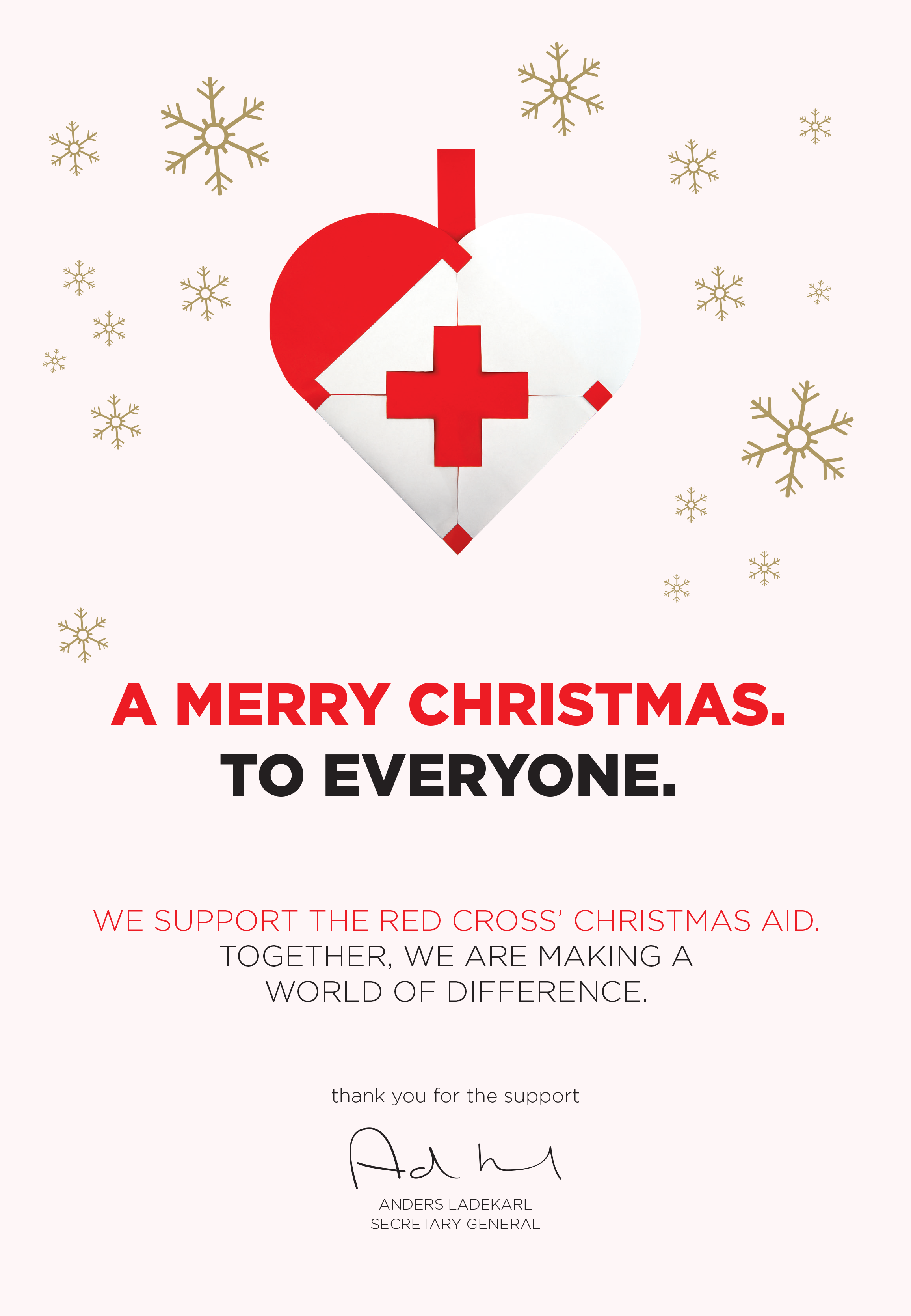 LYNDDAHL støtter Røde Kors julehjælp